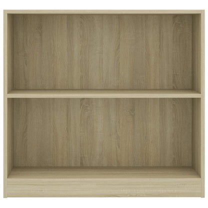 Bokhylle sonoma eik 80x24x75 cm konstruert tre