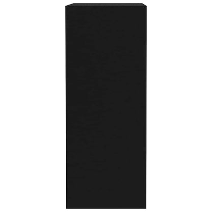 Bokhylle svart 40x30x76,5 cm konstruert tre