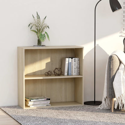 Bokhylle sonoma eik 80x30x76,5 cm konstruert tre