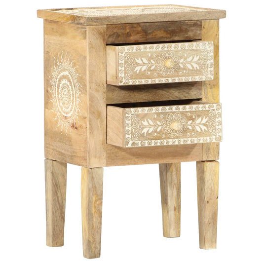 Håndmalt nattbord 40x30x60 cm heltre mango