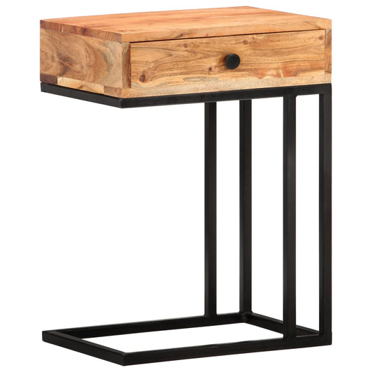 U-formet sidebord 45x30x61 cm heltre akasie