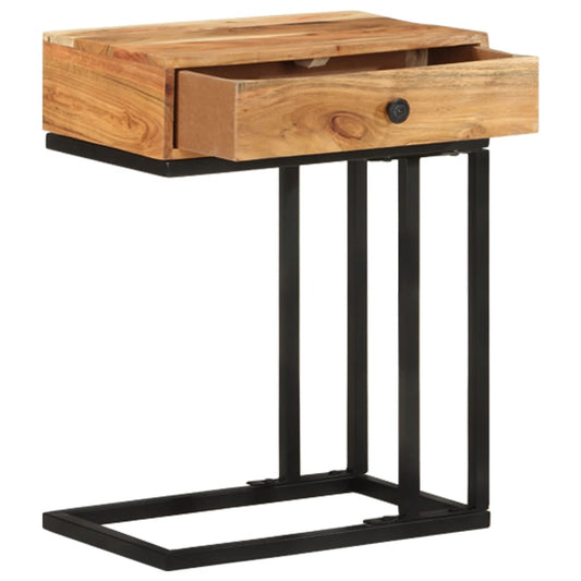 U-formet sidebord 45x30x61 cm heltre akasie