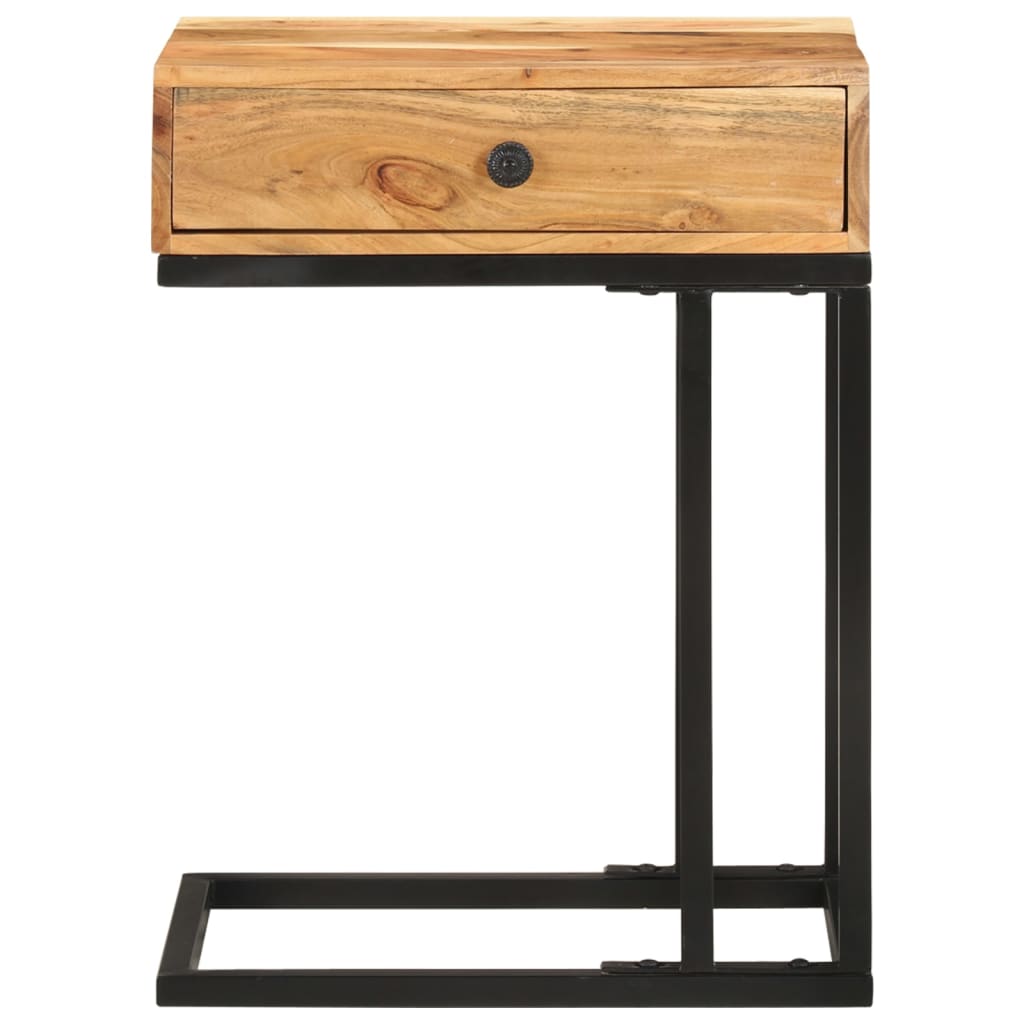 U-formet sidebord 45x30x61 cm heltre akasie