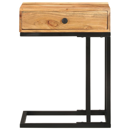 U-formet sidebord 45x30x61 cm heltre akasie