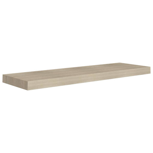 Flytende vegghylle eik 80x23,5x3,8 cm MDF