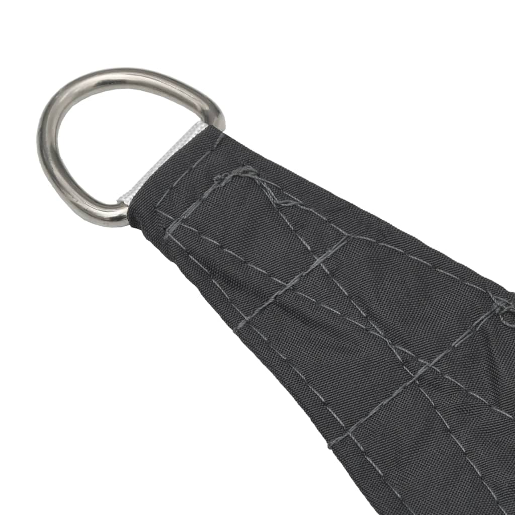 Solseil oxfordstoff trekantet 4x5x6,4 m antrasitt
