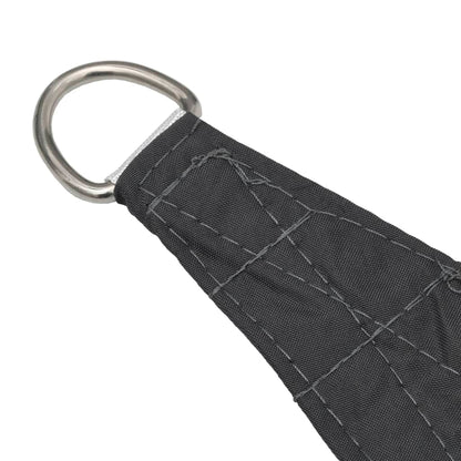 Solseil oxfordstoff trekantet 4x5x6,4 m antrasitt