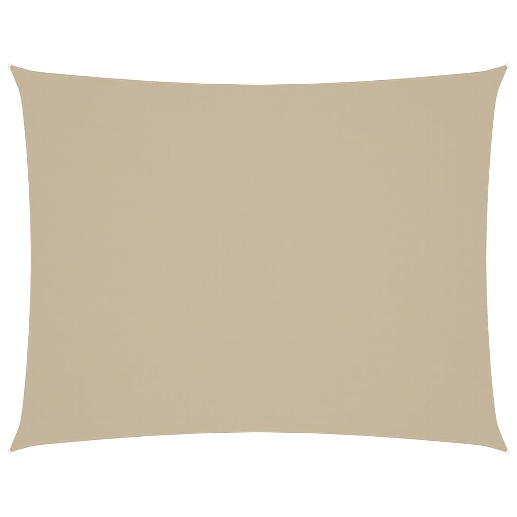 Solseil oxfordstoff rektangulær 3x4,5 m beige