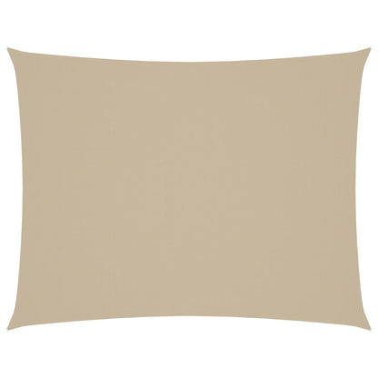 Solseil oxfordstoff rektangulær 3x4,5 m beige