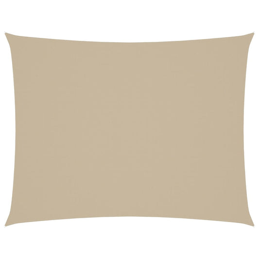 Solseil oxfordstoff rektangulær 3x4,5 m beige