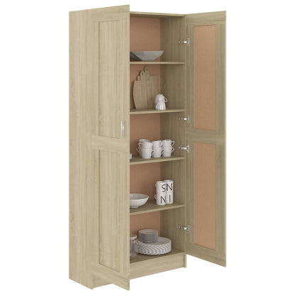 Bokhylle sonoma eik 82,5x30,5x185,5 cm konstruert tre