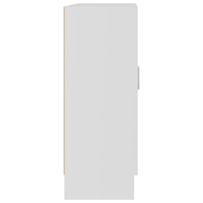 Vitrine hvit 82,5x30,5x80 cm konstruert tre
