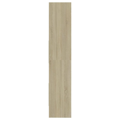 Bokhylle sonoma eik 60x35x180 cm konstruert tre