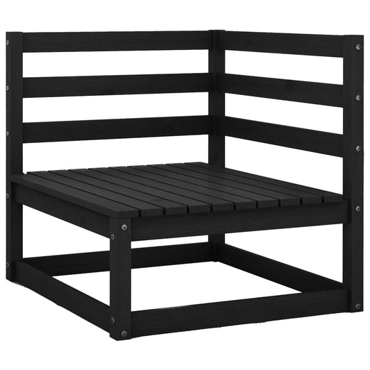 Hagesofagruppe med puter 2 deler svart heltre furu