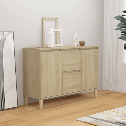 Skjenk sonoma eik 101x35x70 cm konstruert tre