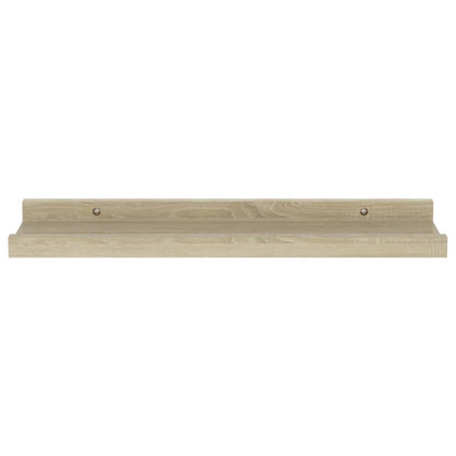 Vegghyller 2 stk sonoma eik 40x9x3 cm