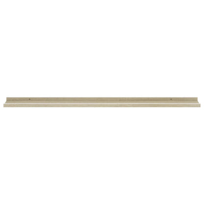 Vegghyller 4 stk hvit og sonoma eik 115x9x3 cm