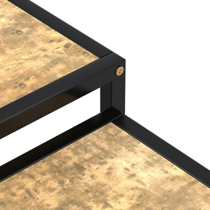 Tebord 2 stk MDF svart og gul