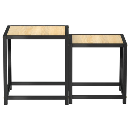 Tebord 2 stk MDF sonoma eik