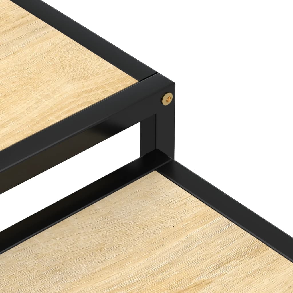 Tebord 2 stk MDF sonoma eik