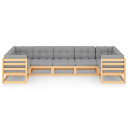Hagesofagruppe med puter 7 deler heltre furu