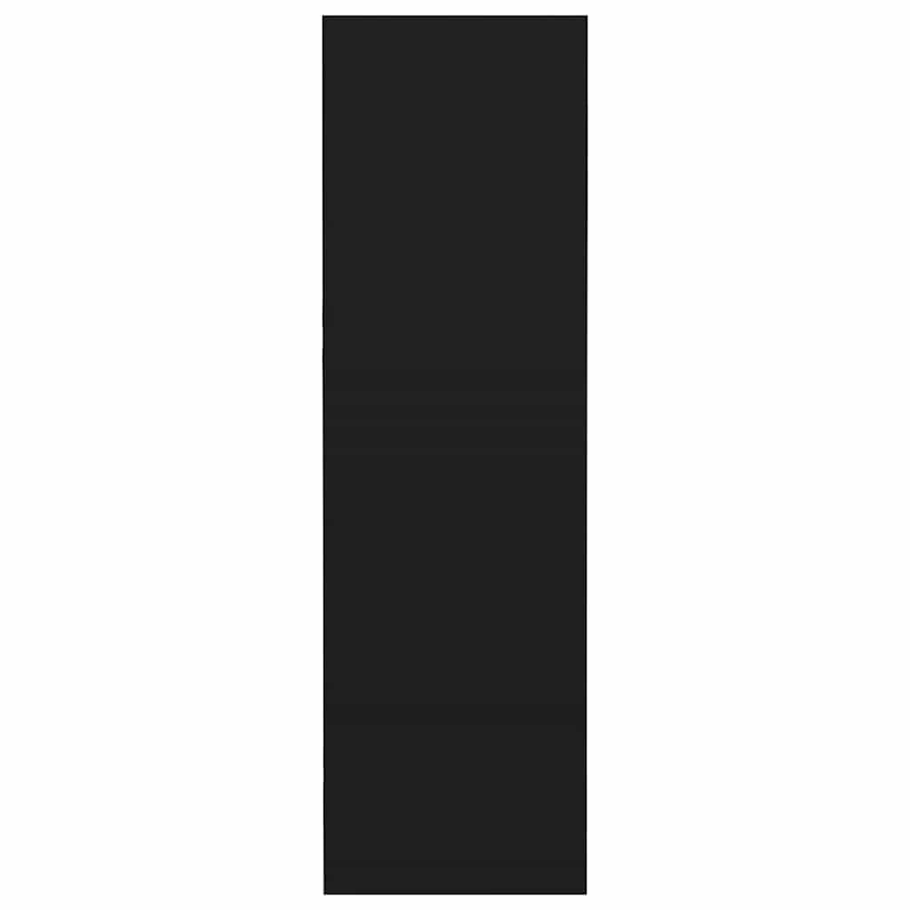 Veggskoskap svart 60x18x60 cm konstruert tre