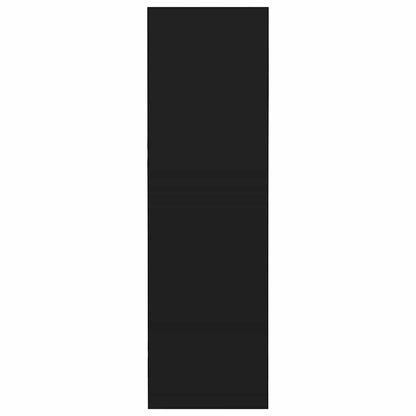 Veggskoskap svart 60x18x60 cm konstruert tre