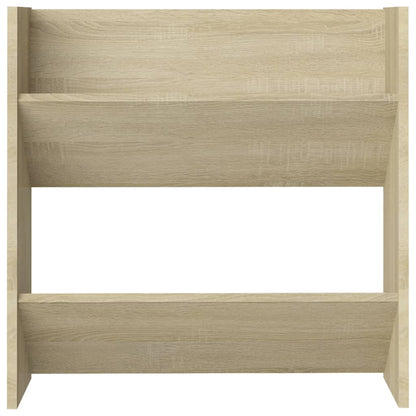 Veggskoskap 4 stk sonoma eik 60x18x60 cm konstruert tre