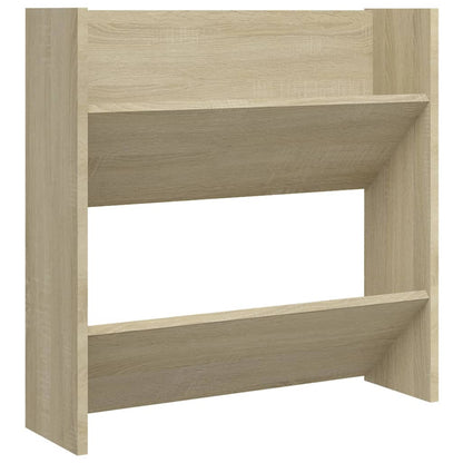 Veggskoskap 4 stk sonoma eik 60x18x60 cm konstruert tre