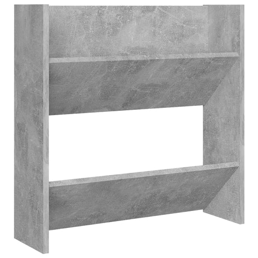 Veggskoskap betonggrå 60x18x60 cm sponplate