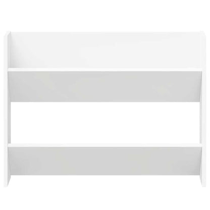 Veggskoskap 2 stk 80x18x60 cm hvit sponplate