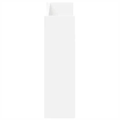 Veggskoskap 2 stk 80x18x60 cm hvit sponplate