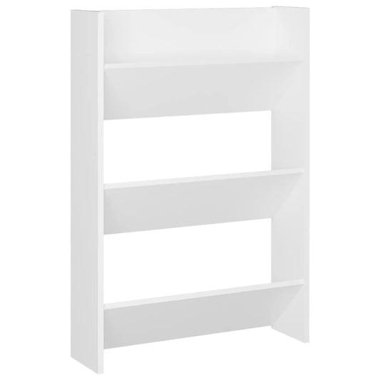 Veggskoskap hvit 60x18x90 cm sponplater
