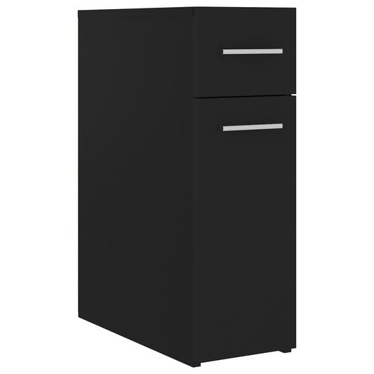 Apotekskap svart 20x45,5x60 cm konstruert tre