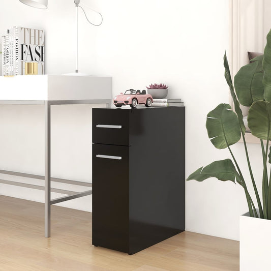 Apotekskap svart 20x45,5x60 cm konstruert tre
