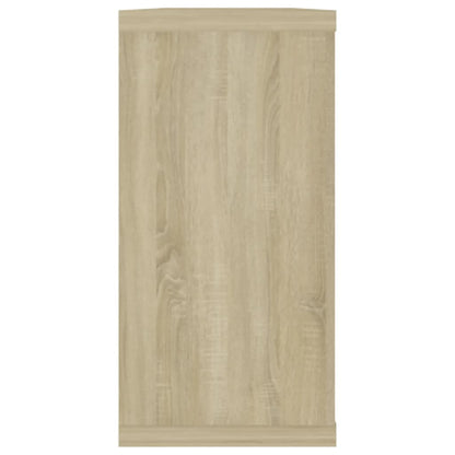 Vegghyller kubeformet 4 stk sonoma eik 100x15x30 cm sponplate