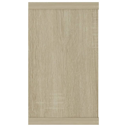 Vegghyller kubeformet 4 stk sonoma eik 80x15x26,5 cm sponplate