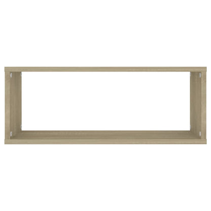 Vegghyller kubeformet 4 stk sonoma eik 60x15x23 cm sponplate