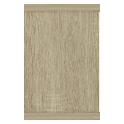 Vegghyller kubeformet 4 stk sonoma eik 60x15x23 cm sponplate