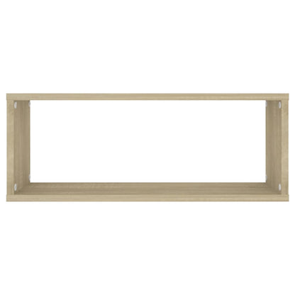 Vegghyller kubeformet 6 stk sonoma eik 60x15x23 cm sponplate