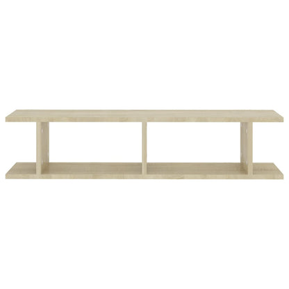 Vegghyller 2 stk sonoma eik 90x18x20 cm sponplate