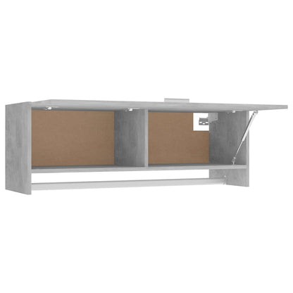 Garderobe betonggrå 100x32,5x35 cm konstruert tre