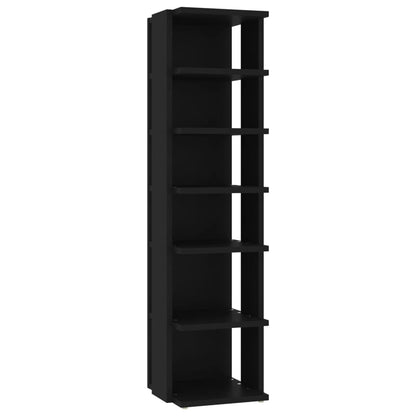 Skoskap svart 2 stk 27,5x27x102 cm