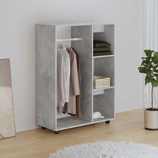 Garderobe betonggrå 80x40x110 cm konstruert tre