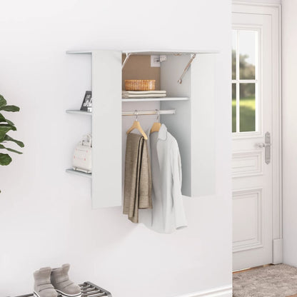 Gangskap hvit 97,5x37x99 cm konstruert tre
