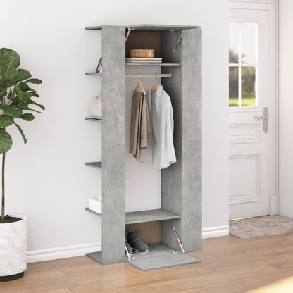 Gangskap betonggrå 97,5x37x99 cm konstruert tre