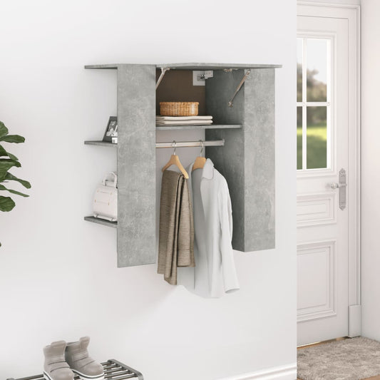 Gangskap betonggrå 97,5x37x99 cm konstruert tre