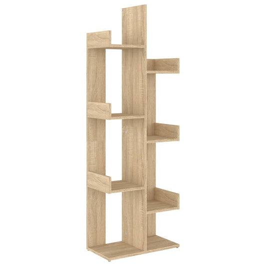 Bokhylle sonoma eik 48x25,5x140 cm konstruert tre