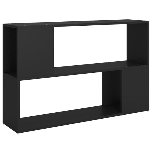 Bokhylle svart 100x24x63 cm konstruert tre