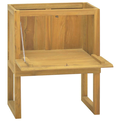 Baderomsskap 60x40x75 cm heltre teak